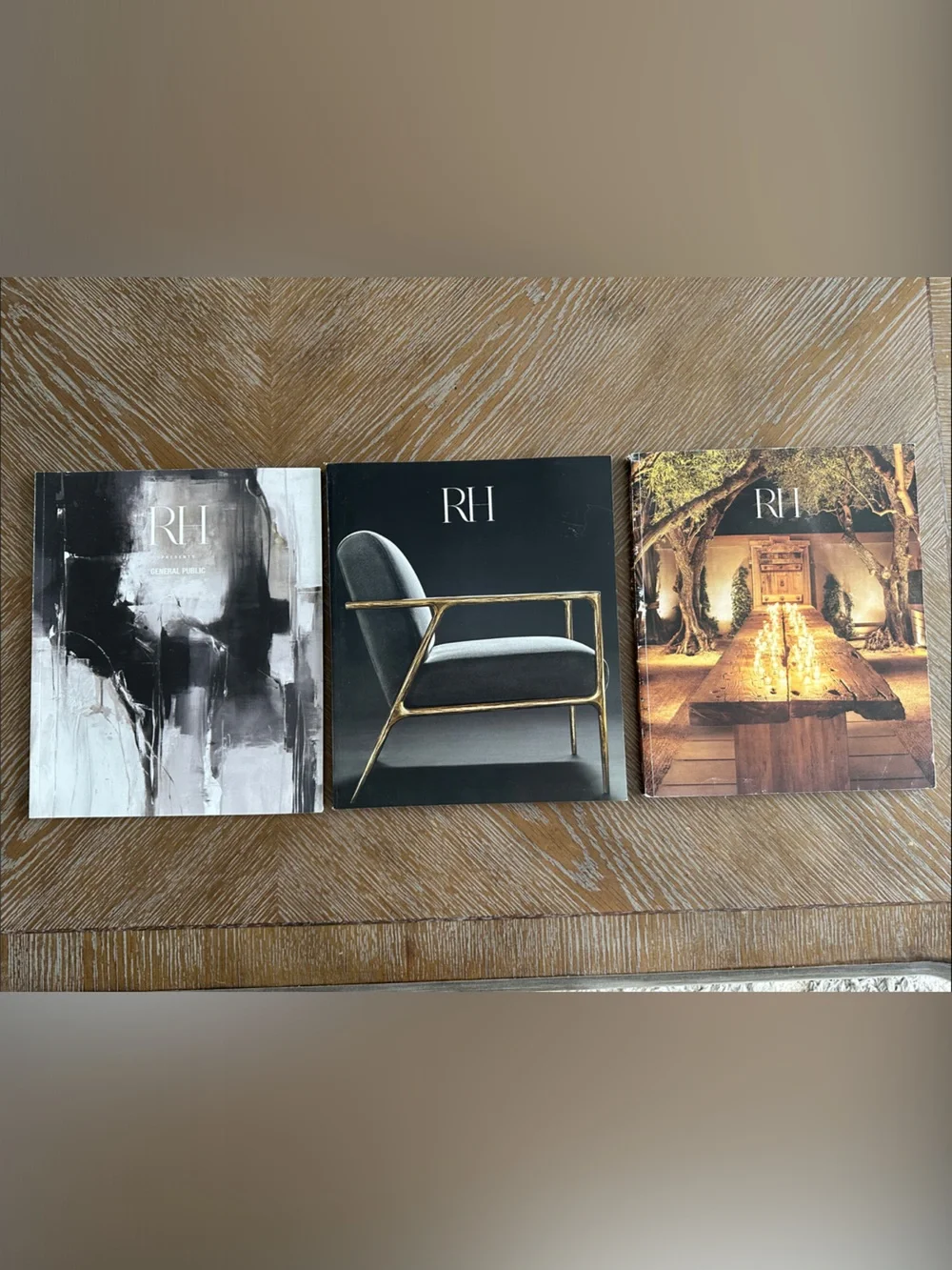 Coffee Table Catalog Set - Black, Brown, White Covers